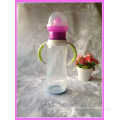 baby products BPA FREE pp/glass/silicone nursing bottle with double colors handle